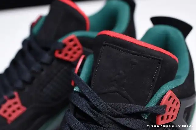 Official Maikesneakers Air 4 AQ3816-063 Red NRG Gorge Jordan Black GUCC Green-Varsity 0510